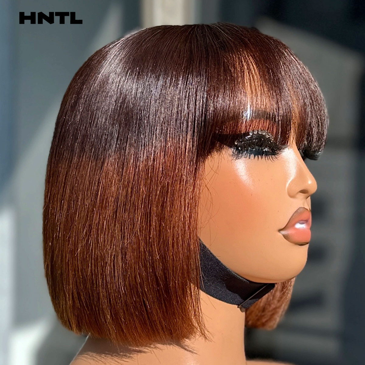 Pre Parted 13X4 Lace Front Bob Wig - 装着簡単2by6クロージャーバンボブ8インチ接着剤不要ウィッグ人毛オンブレブラウン4x4 5x5フリンジストレートボブ13x4プレプラッキング済みT1B/4ボブ