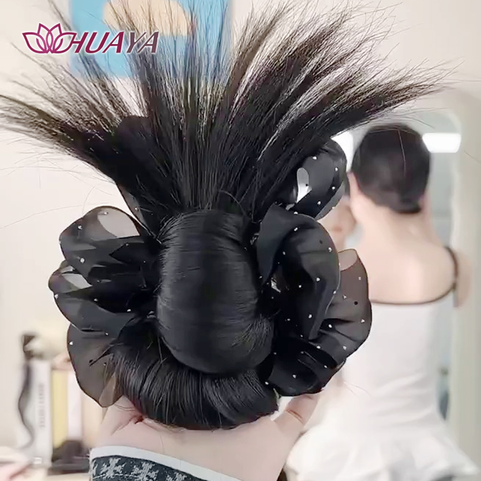 合成爪クリップポニーテールエクステンション乱雑なストレートシ - Claw Clip Messy Bun Hair Piece のレビューと価格