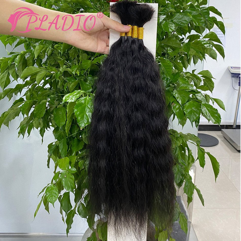 100Gウェットアンドウェイビーバルクヘアエクステンション、 - Water Wave Bulk Human Hair For Braiding のレビューと価格