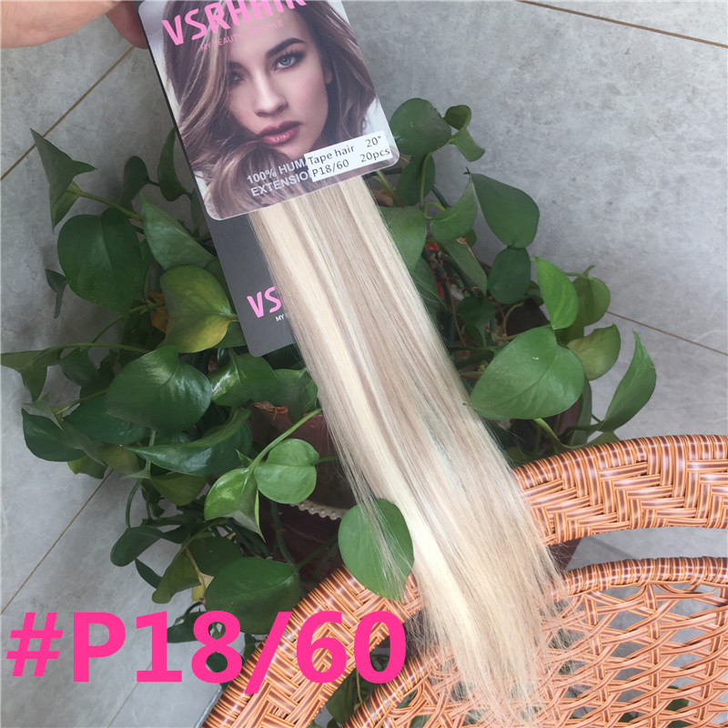 Vsrhair テープインヘア 50cm 60cm 強力接着 - Invisible Tape In Extensions Real Hair のレビューと価格